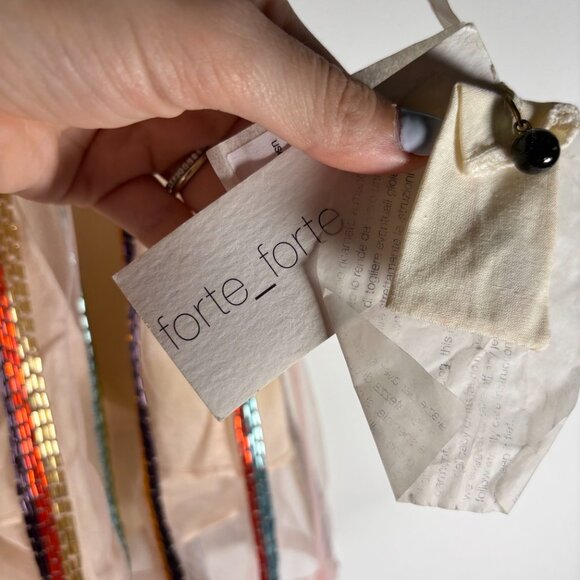 NWT Forte Forte Womens Beaded Sheer-Layered‎ Shorts Multicolor Size 00 - Picture 5 of 5